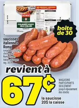 Metro saucisses italiennes Roma offer