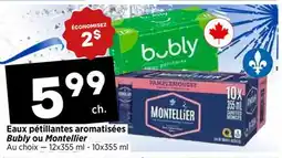 Val-Mont Eaux pétillantes aromatisées Bubly ou Montellier offer