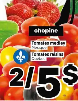 Val-Mont Tomates medley Mexique Tomates raisins Québec offer