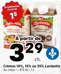Val-Mont Crèmes 10%, 15% ou 35% Lactantia offer