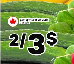 Val-Mont Concombres anglais Canada offer