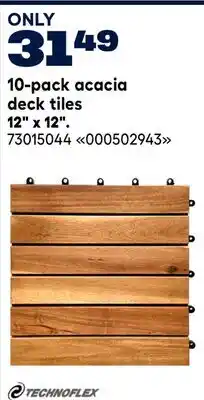 RONA TECHNOFLEX 10-pack acacia deck tiles 12 x 12 offer