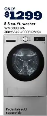 RONA LG 5.8 cu. ft. washer offer