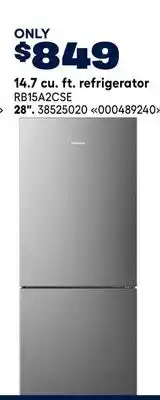 RONA Hisense 14.7 cu. ft. refrigerator offer