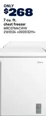 RONA Midea 7 cu. ft. chest freezer offer