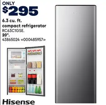 RONA Hisense 6.3 cu. ft. compact refrigerator offer