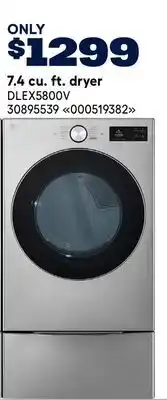 RONA LG 7.4 cu. ft. dryer offer