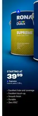 RONA Supreme offer