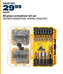 RONA DEWALT 55-piece screwdriver bit set offer