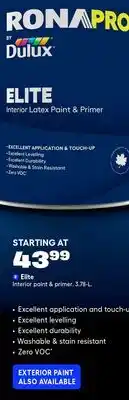 RONA Elite offer