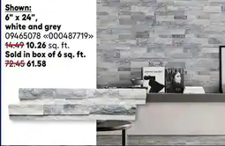 RONA Ledgestone natural stone tiles, 6 x 24, white and grey offer