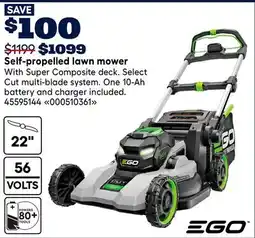 RONA EGO Self-propelled lawn mower offer