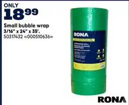 RONA RONA Small bubble wrap offer