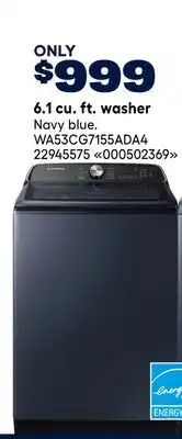 RONA Samsung 6.1 cu. ft. washer offer