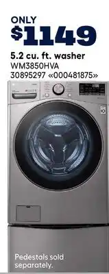 RONA LG 5.2 cu. ft. washer offer