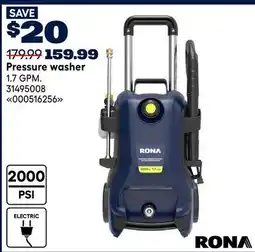 RONA RONA Pressure washer offer