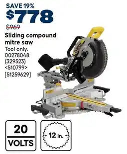 RONA Sliding compound mitre saw offer
