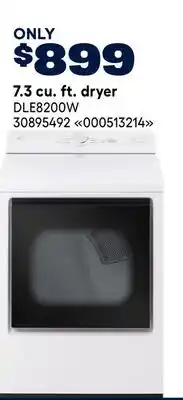 RONA LG 7.3 cu. ft. dryer offer