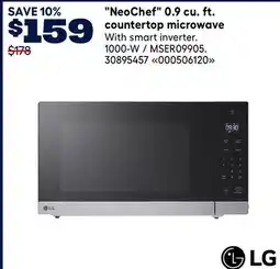 RONA LG NeoChef 0.9 cu. ft. countertop microwave offer