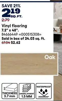 RONA Vinyl flooring 7.2 x 48 offer