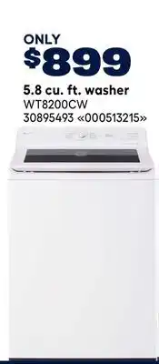 RONA 5.8 cu. ft. washer offer