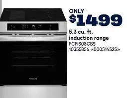 RONA FRIGIDAIRE 5.3 cu. ft. induction range offer