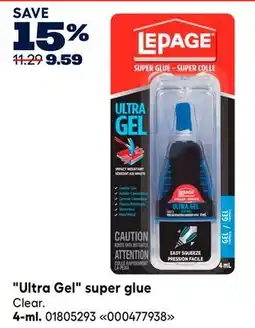 RONA LePage 4-ml. Ultra Gel super glue offer