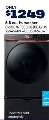 RONA Samsung 5.8 cu. ft. washer offer