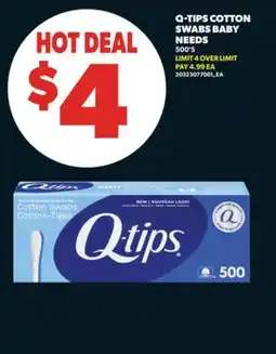 Real Canadian Superstore Q-TIPS COTTON SWABS BABY NEEDS, 500' S offer