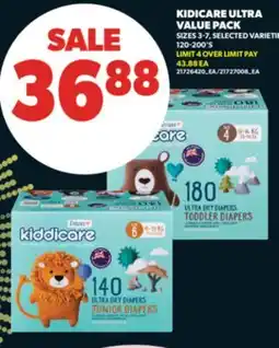 Real Canadian Superstore KIDICARE ULTRA VALUE PACK, 120-200' S offer