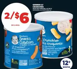 Real Canadian Superstore GERBER LIL' CRUNCHIES offer