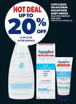 Real Canadian Superstore LIVE CLEAN OR EUCERIN AQUAPHOR BABY NEEDS offer