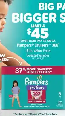 Real Canadian Superstore PAMPERS CRUISERS 360˚ ULTRA VALUE PACK offer