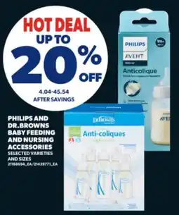 Real Canadian Superstore PHILIPS AND DR. BROWNS BABY FEEDING AND NURSING ACCESSORIES offer