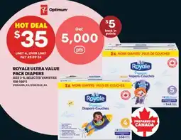 Real Canadian Superstore ROYALE ULTRA VALUE PACK DIAPERS, 108-180'S offer