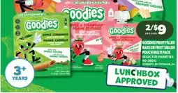 Real Canadian Superstore GOODIES FRUIT FILLED BARS OR FRUIT SMASH POUCH MULTI PACK offer