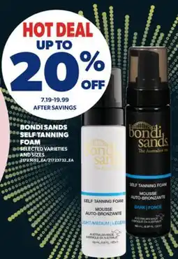 Real Canadian Superstore BONDI SANDS SELF TANNING FOAM offer