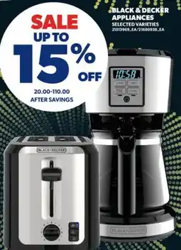 Real Canadian Superstore BLACK & DECKER APPLIANCES offer