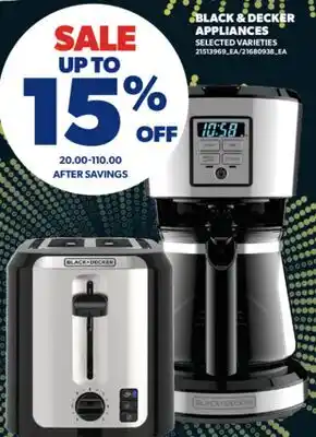 Real Canadian Superstore BLACK & DECKER APPLIANCES offer