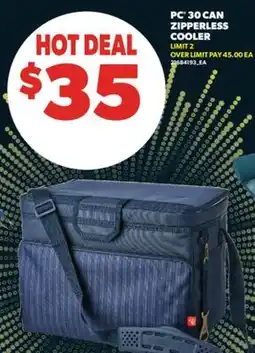 Real Canadian Superstore PC 30 CAN ZIPPERLESS COOLER offer