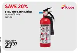 Home Hardware 5-B: C Fire Extinguisher offer