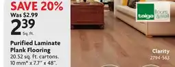 Home Hardware Purified Laminate Plank Flooring offer