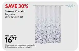 Home Hardware Shower Curtain offer