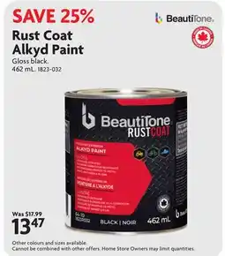 Home Hardware Rust Coat Alkyd Paint offer
