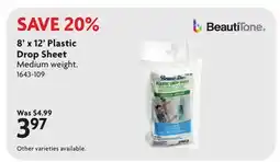 Home Hardware 8' x 12' Plastic Drop Sheet offer