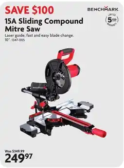 Home Hardware 15A Sliding Compound Mitre Saw offer