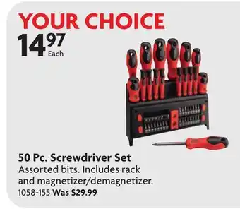 Home Hardware 50 Pc. Screwdriver Set offer