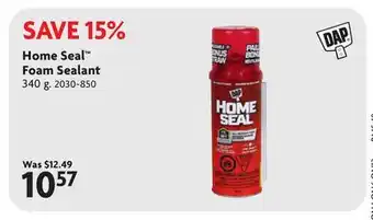 Home Hardware Home Seal Foam Sealant offer
