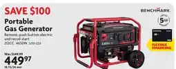 Home Hardware Gas Generator offer