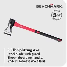 Home Hardware 3.5 lb Splitting Axe offer